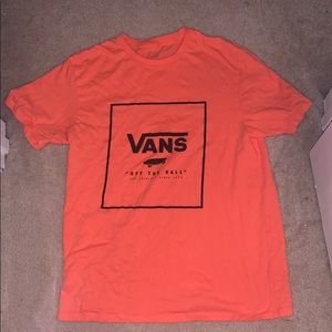 Orange vans t shirt